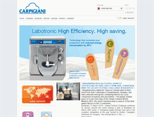 Tablet Screenshot of carpigiani.com