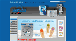 Desktop Screenshot of carpigiani.sk