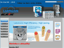 Tablet Screenshot of carpigiani.sk
